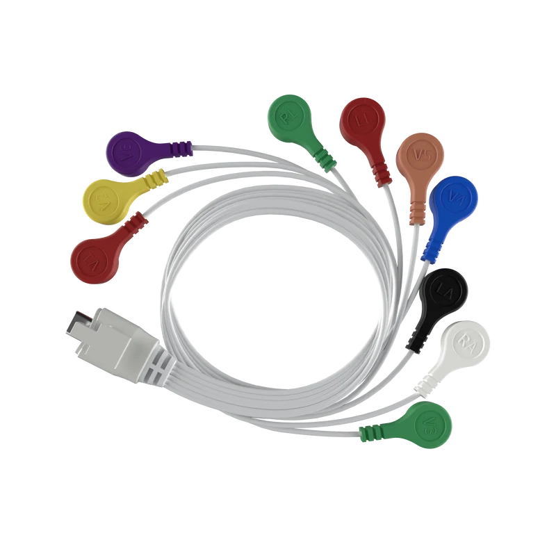 Fils de connexion du moniteur Holter Lepod Pro à 12 dérivations
