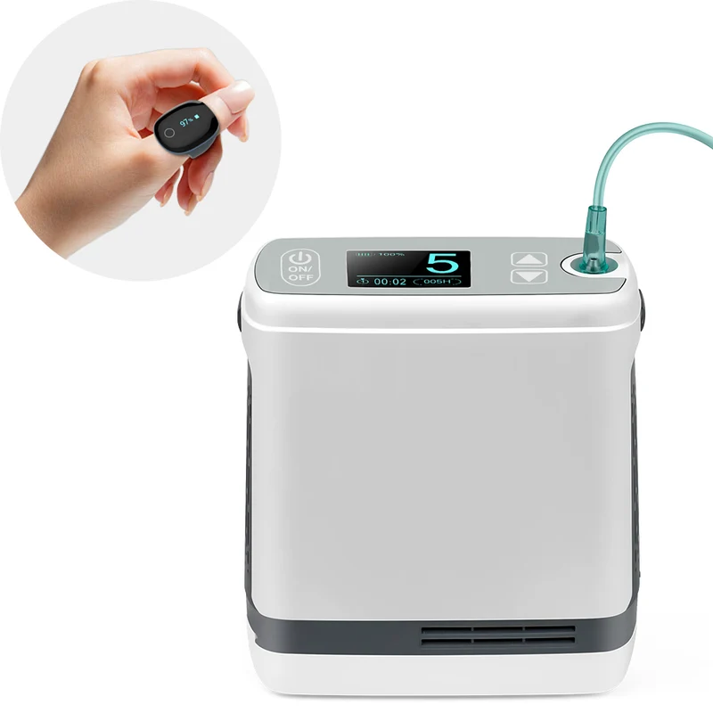 Concentrateur d'oxygène portable avec moniteur O2