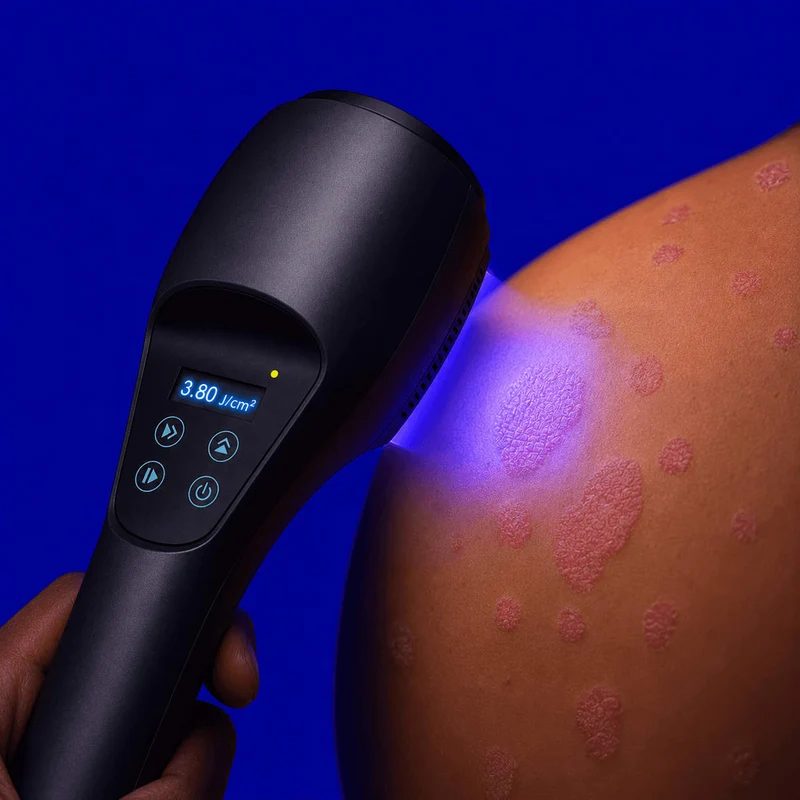 Photothérapie UVB ciblée à domicile à 308 nm pour le psoriasis, l'eczéma et le vitiligo