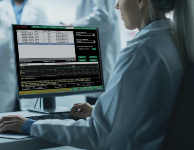 Logiciel de station centrale pour moniteurs patient de 12 pouces