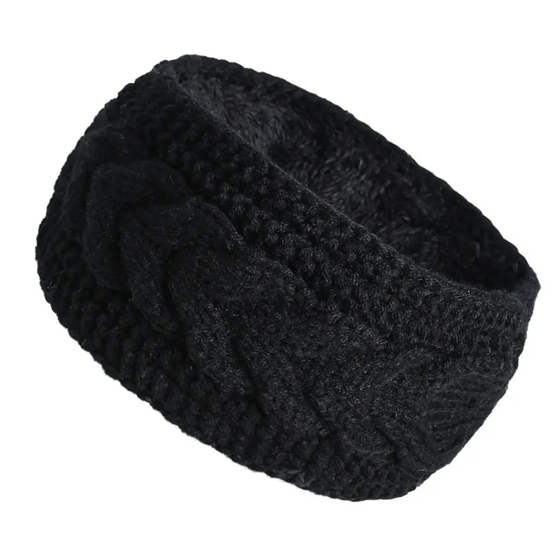 Bandeau KeepWarm Torsadé Doublure Fausse Fourrure Chaude