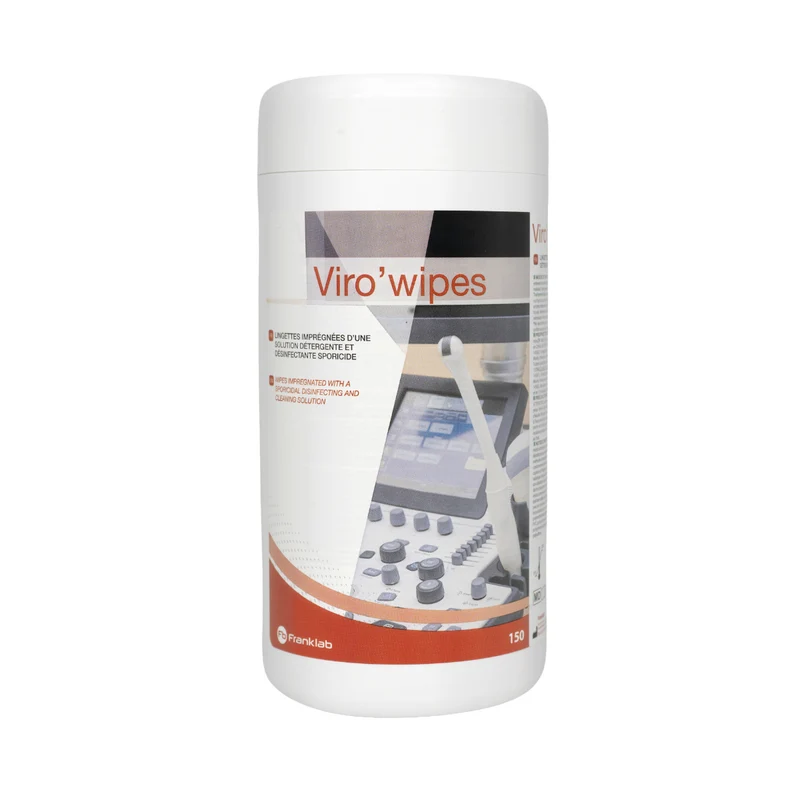 VIRO-WIPES Lingettes désinfection de haut niveau des sondes d'échographie