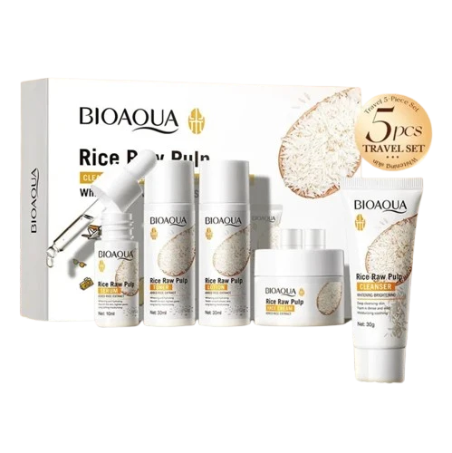 Kit Routine de Soin à l'Eau de Riz - 5PCS