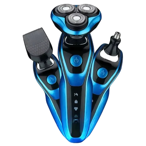 Rasoir Électrique 3-en-1 Étanche Rechargeable