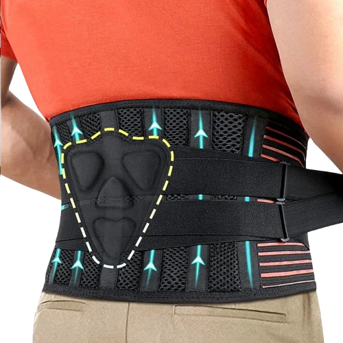 Attelle Lombaire à Compression Réglable et Baleines Métalliques