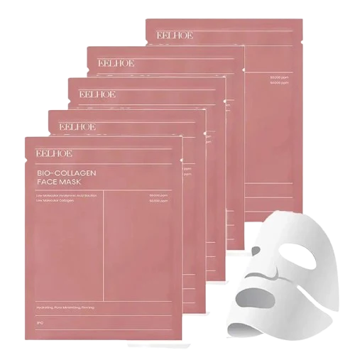 5x Masques au Collagène Intense - Peau Repulpée et Hydratée