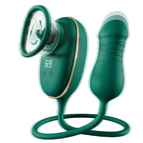 PLEASURE - Sextoy 4 en 1 Vibro, Succion & Mouvement de langue