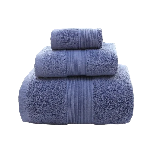 Ensemble de 3 Serviettes moelleuses d'hôtel en 100% Coton