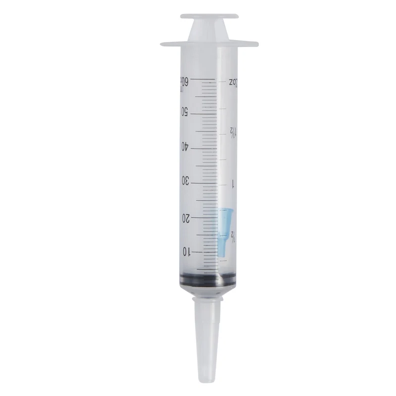 AMSure Piston Irrigation Syringe 60cc, Luer Tip Adapter