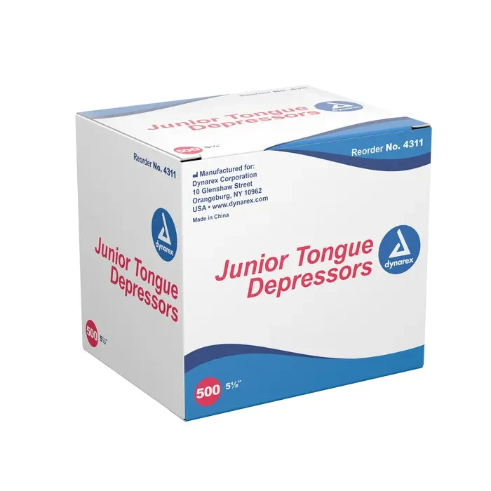 Junior Tongue Depressors, 5.5" Non-sterile