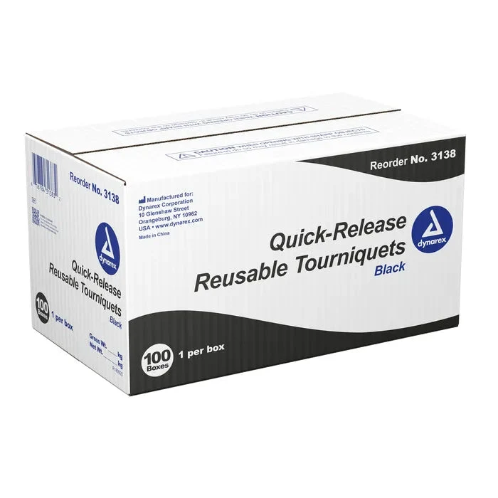 Quick-Release Reusable Tourniquet, Black