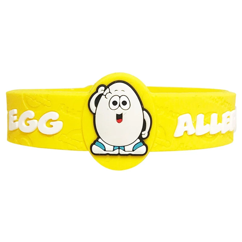 Allermates Children's Medical Alert Bracelet, 7" for Egg Allergies