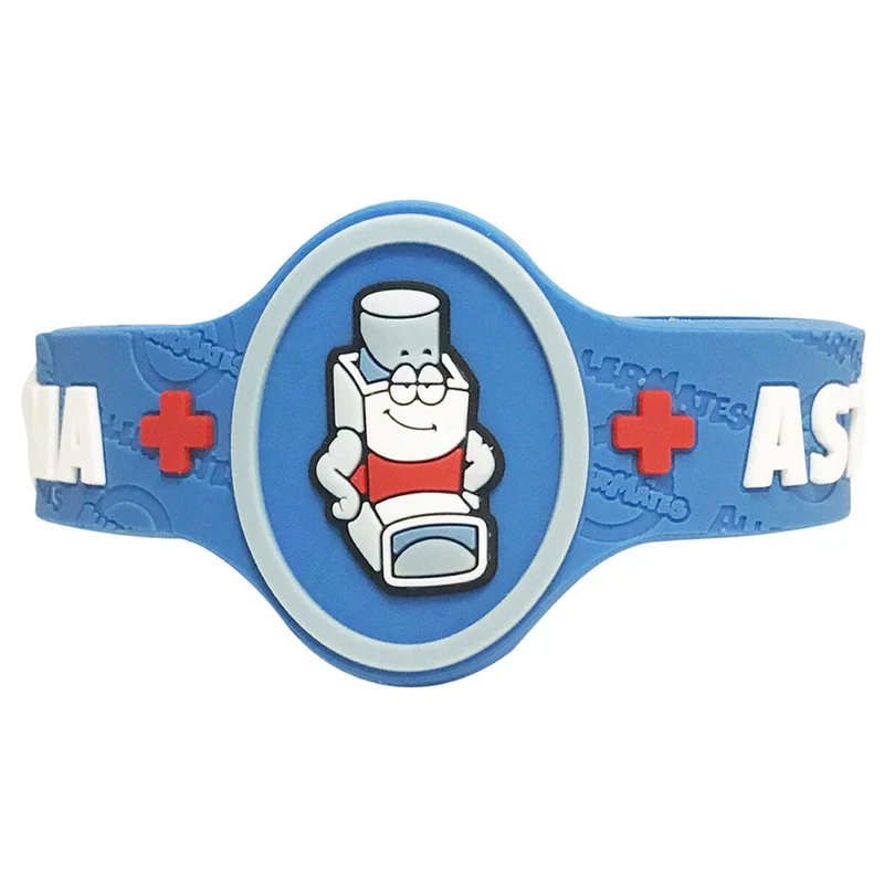 Allermates Children's Medical Alert Bracelet, 7" for Asthma Allergies
