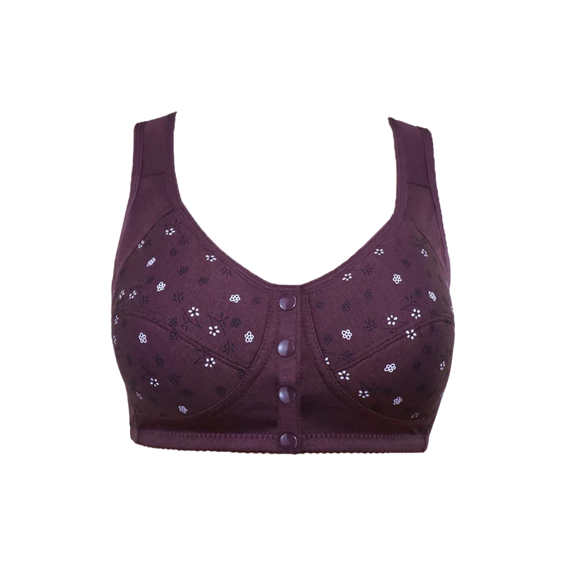 Soutien-gorge 100% coton à imprimé floral