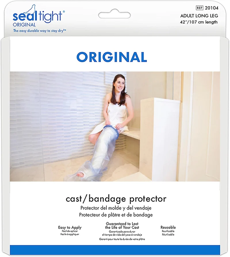 Seal-Tight® Original Waterproof Adult Leg Cast Cover – Long Leg