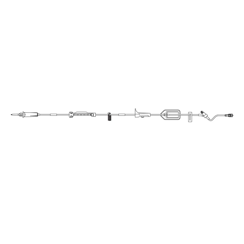 IV Pump Set Infusomat® Pump – 1 Port, 15 Drops/mL, 0.2 Micron Filter, 119" Tubing (Case of 24)