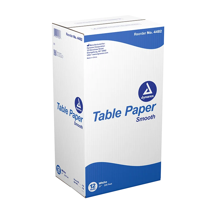 Dynarex Exam Table Paper, Smooth, White, 21" x 225'