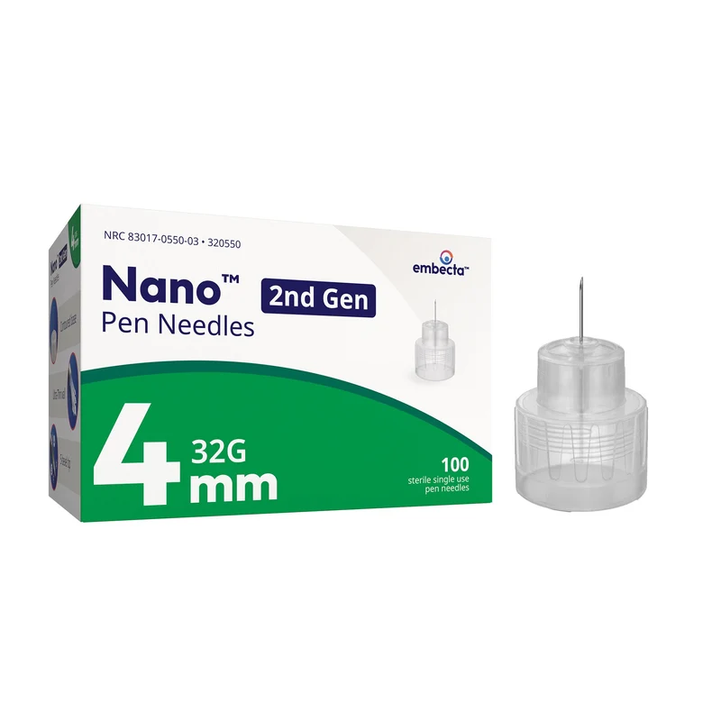 Nano 2nd Gen Pen Needles, 4mm x 32G (100 count)