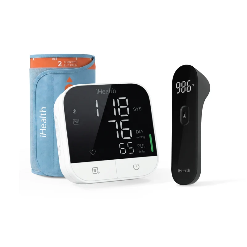 Track Pro Blood Pressure Monitor and PT3 No-Touch Thermometer Bundle