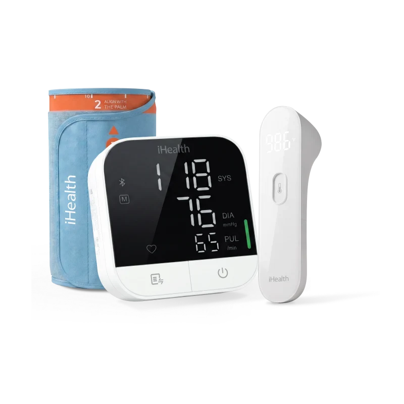 Track Pro Blood Pressure Monitor and PT3 No-Touch Thermometer Bundle