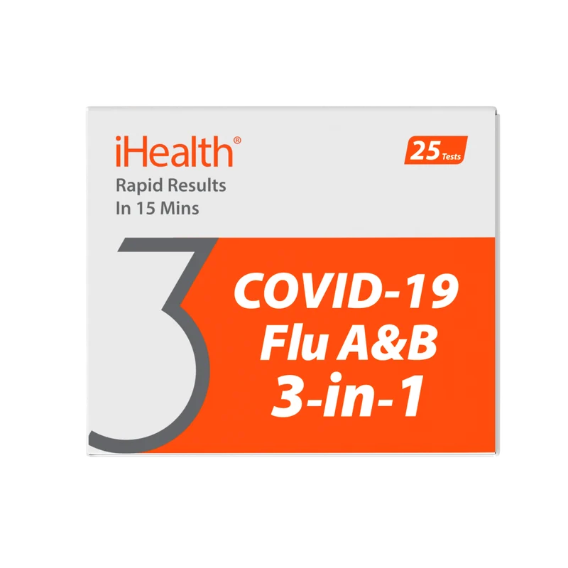 iHealth COVID-19/Flu A&B Rapid Test Pro(25 tests per kit, Point of Care only)