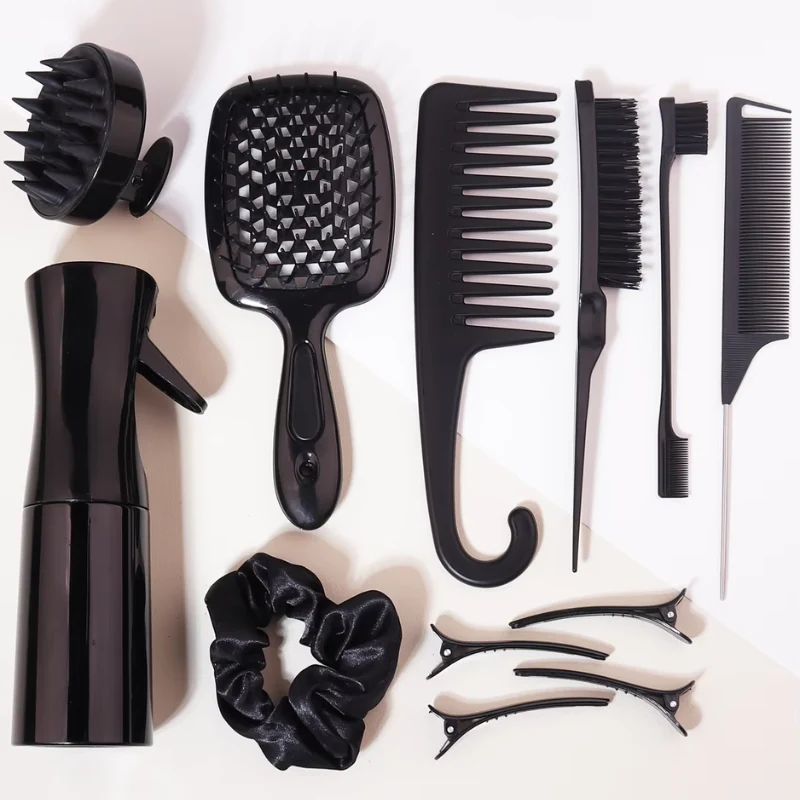 Ensemble de Peignes et Brosses pour Cheveux et Coiffure