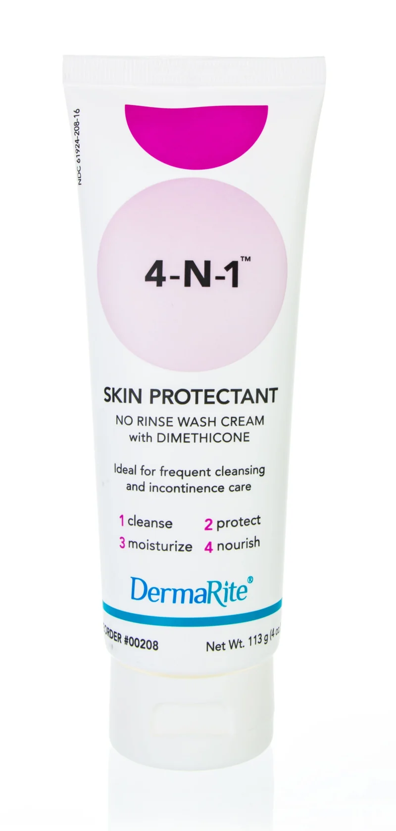 4-1 Wash Cream No Rinse Skin Protectant Wash Cream, 4 oz