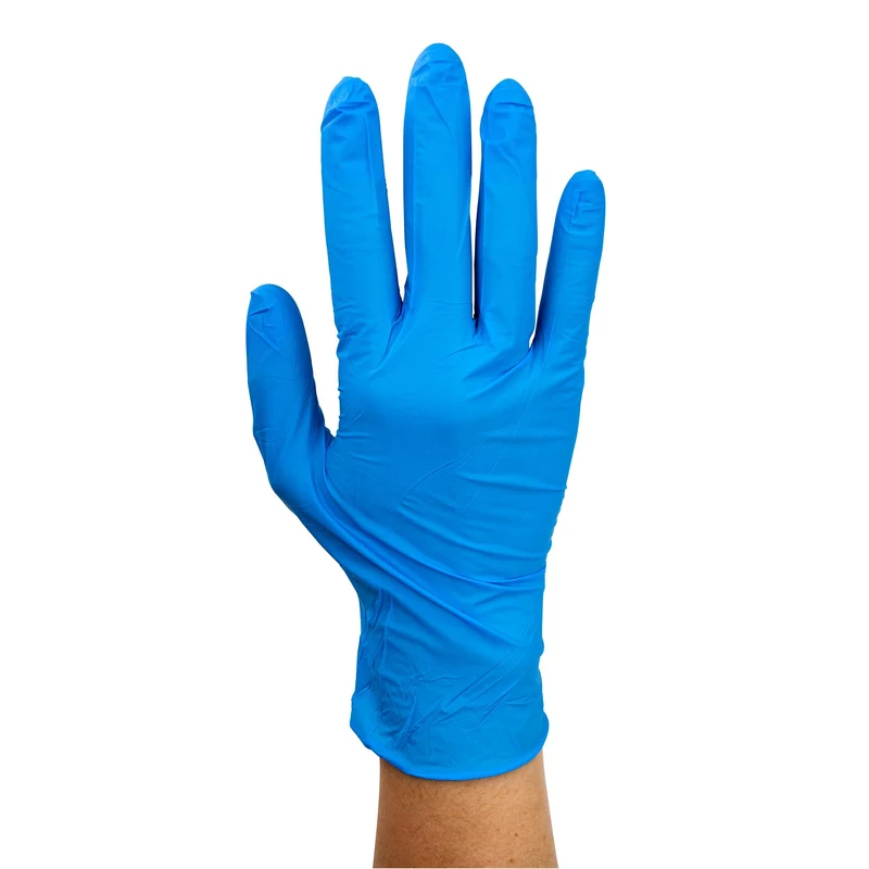 Safe-Touch Nitrile Exam Gloves, Blue, Small, 100 count