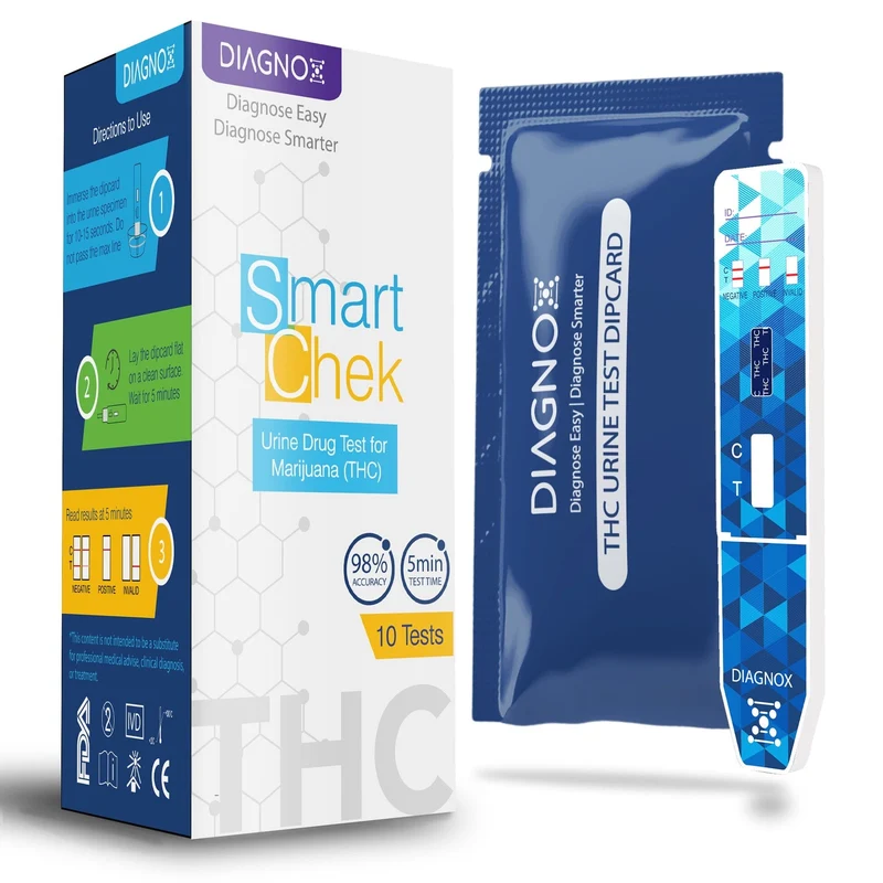 Diagnox SmartChek THC Dipcard Test, 10 ct
