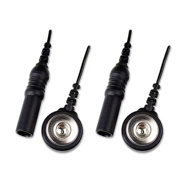SleepSense Male Safety DIN Connector to Snap Adapter (2/Pack)