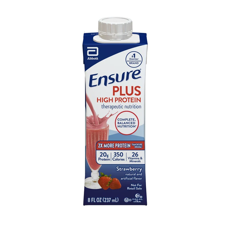 Ensure Plus High Protein, Strawberry, 8 oz. ARC