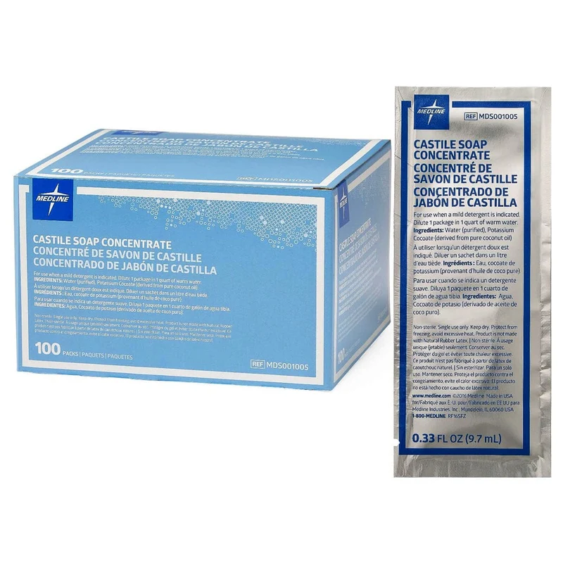 Castile Soap Concentrate Cleaning Agent, 9mL Packet
