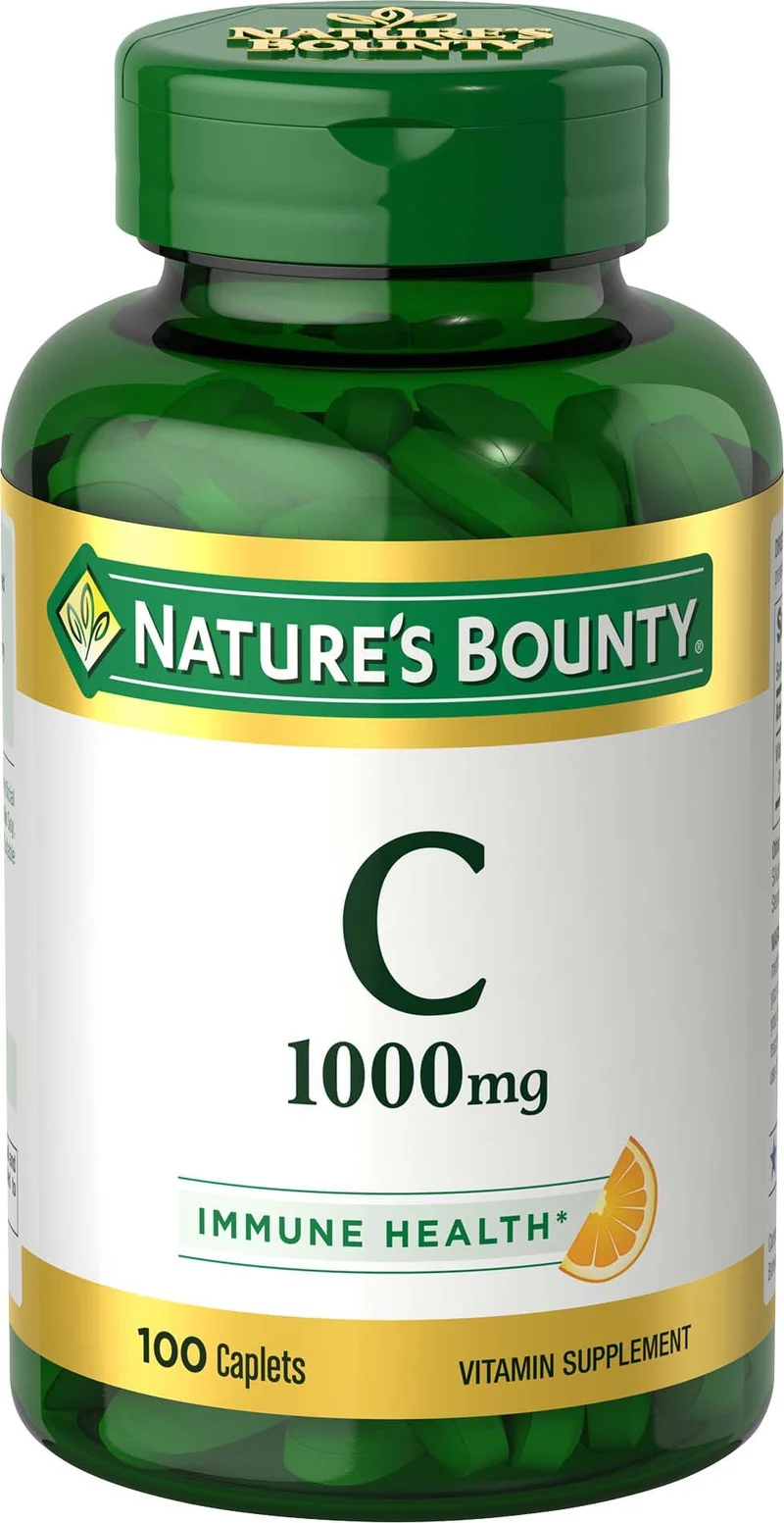 Nature's Bounty Pure Vitamin C Tablet, 1,000mg, 100 ct