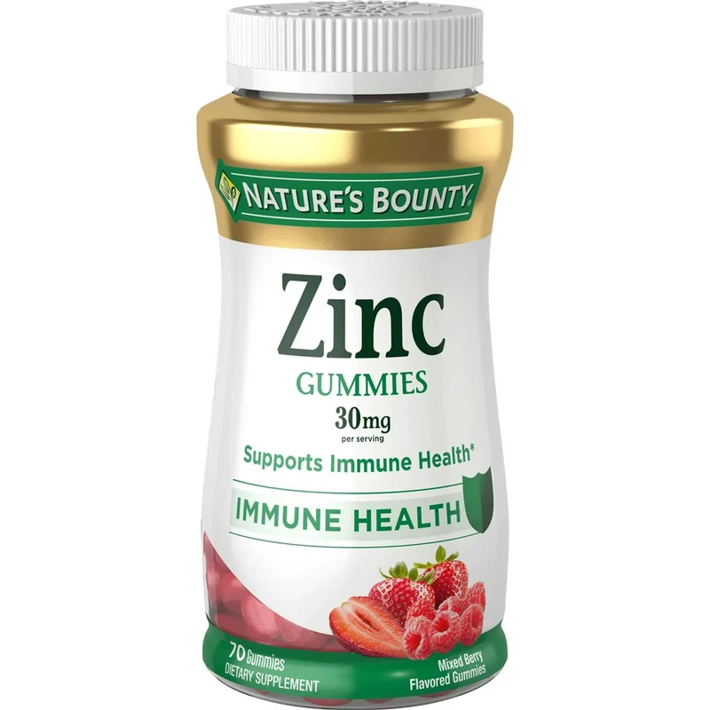 Nature's Bounty Zinc Gummies, 30mg, 70 ct