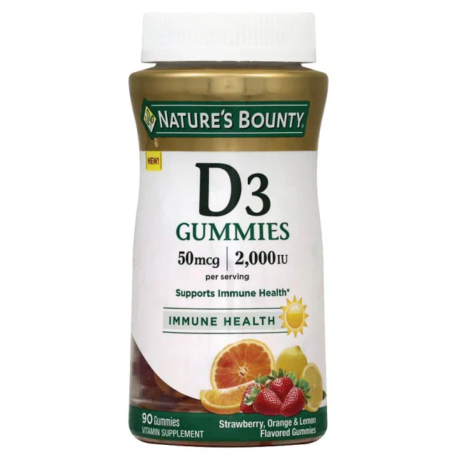 Nature's Bounty Vitamin D3 Gummies, 90 ct