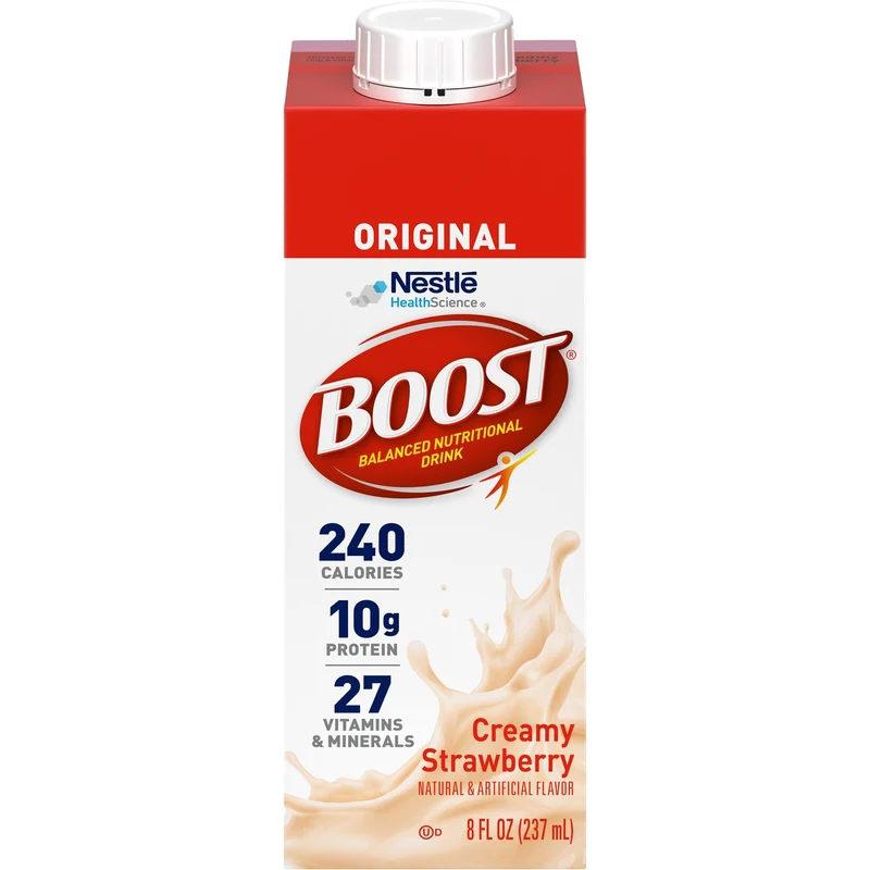 BOOST, Creamy Strawberry, 8 fl oz. Carton