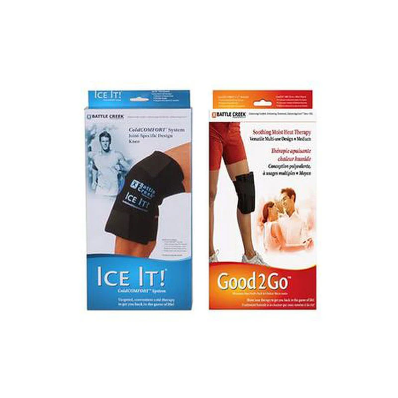 Battle Creek Knee Pain Kit, with Electric Moist Heat and Cold Therapy