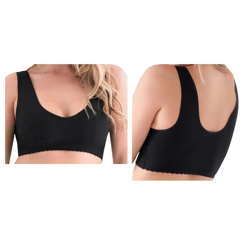 Caden Belly Bandit® Anti Bra, V-Neck, Small, Black