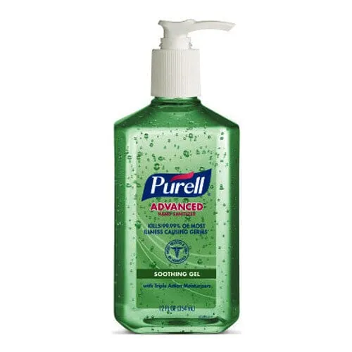 Gojo PURELL® Advanced Hand Sanitizer, Aloe Gel, Table Top Pump Bottle, 12 oz