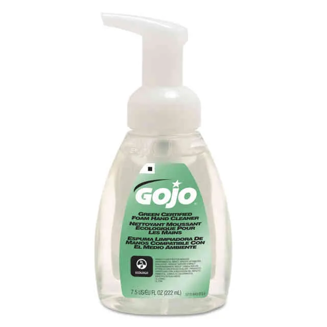 GOJO Green Certified Foam Hand Cleaner, Pump Bottle, 7.5 oz