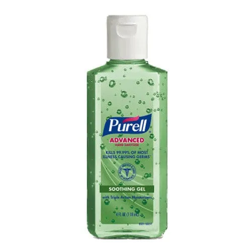 Gojo Purell® Advanced Instant Hand Sanitizer, with Aloe Gel, 4 oz, Portable Flip Cap Bottle