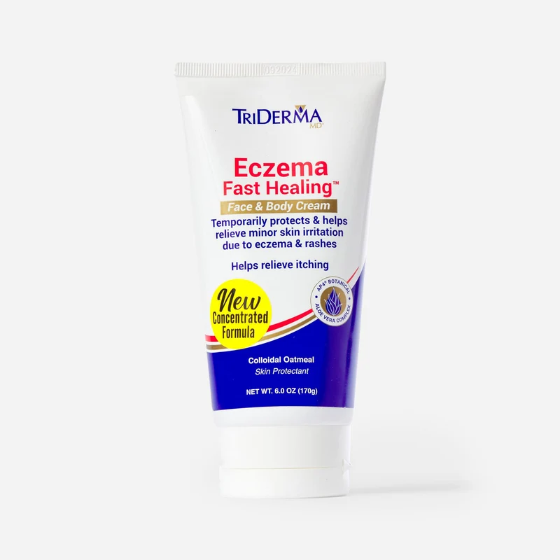 Triderma Eczema Fast Healing Face & Body Cream, 6 oz