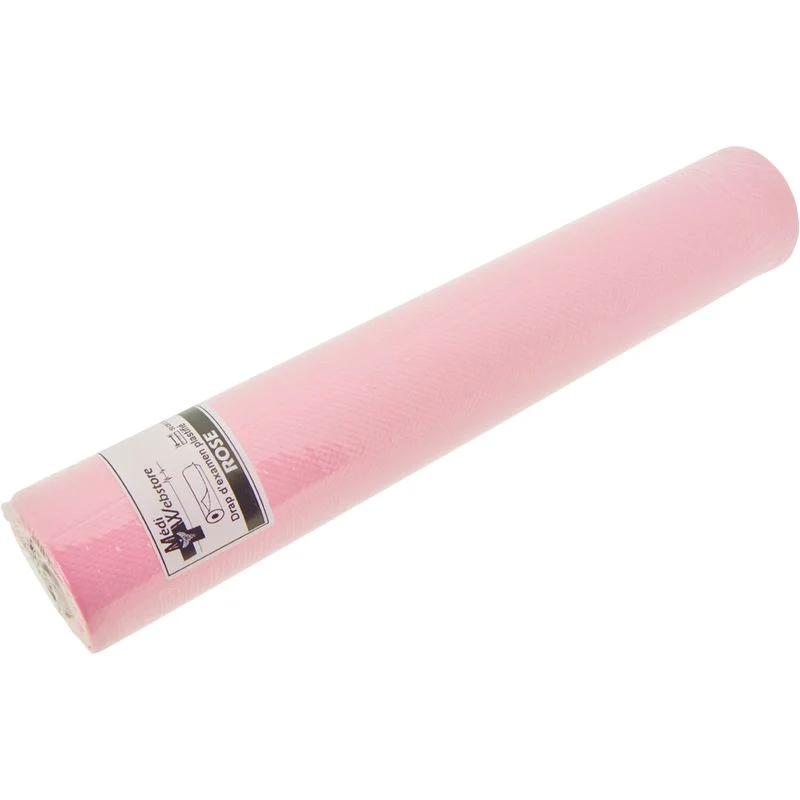 Drap d'examen plastifié rose