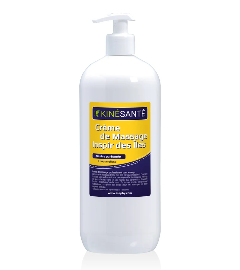 Crème de massage parfumée Inspir des îles - Flacon-pompe 1L
