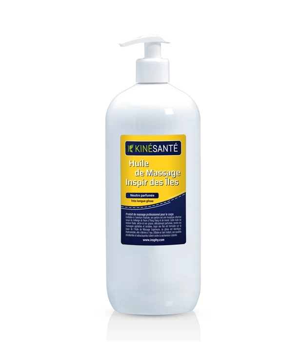 Huile de massage parfumée Inspir des îles - Flacon pompe 1L