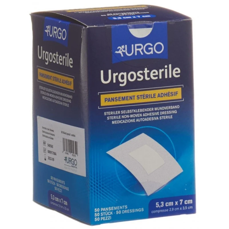 Pansements stériles URGOSTERILE - Différentes tailles - Boite de 20 ou 50