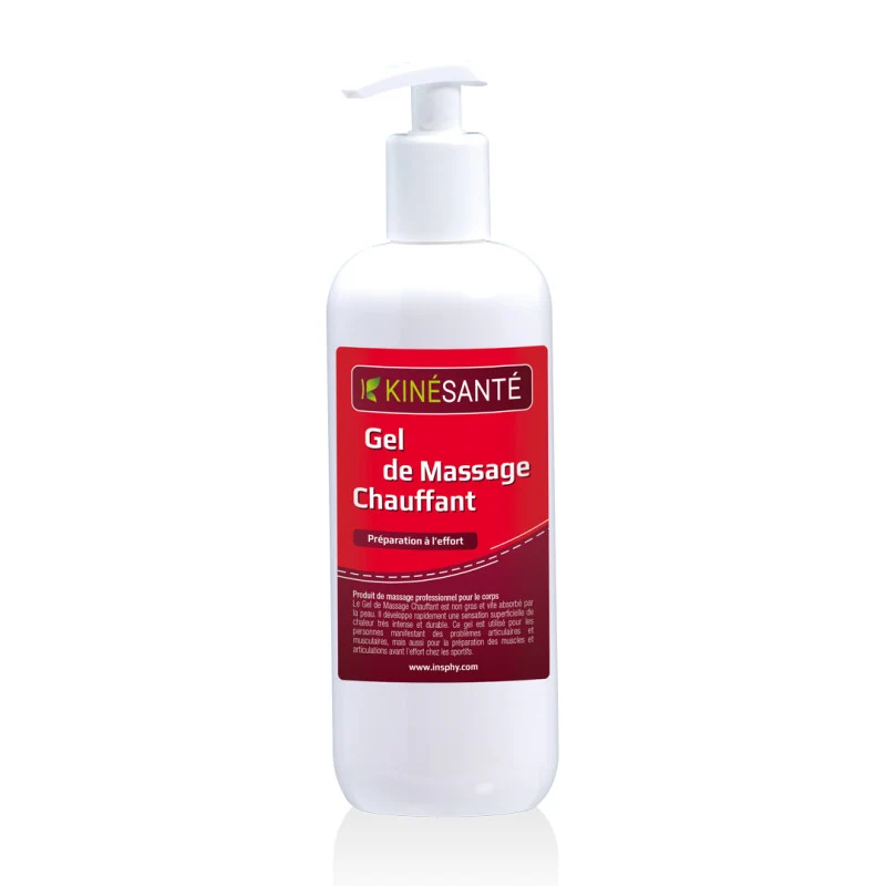 Gel chauffant Kinésanté - Flacon-pompe 500ml