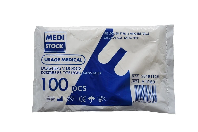 Sachet de 100 Doigtiers 2 doigts type Legueu