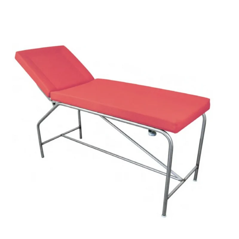 Divan fixe Cordoba - hauteur 82 cm avec sellerie à bourrelets 75 cm, bâti en inox et patins