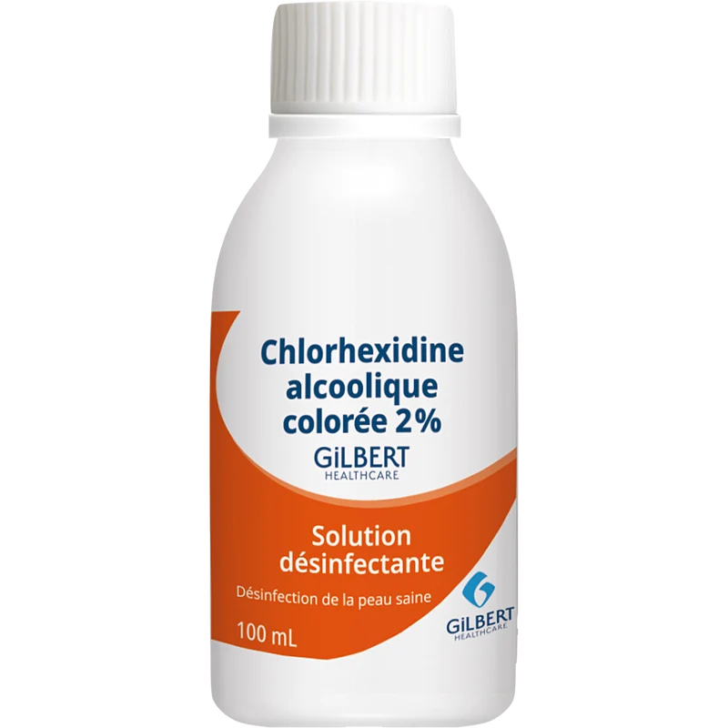 Chlorhexidine alcoolique colorée 2% Gilbert